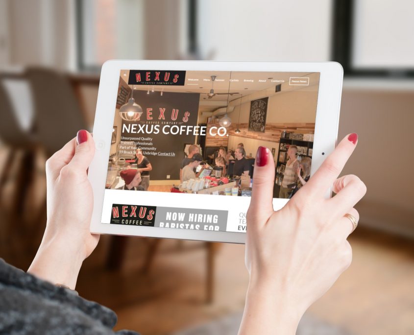 Nexus Coffee Company - Website Design Uxbridge by Rosewood VA